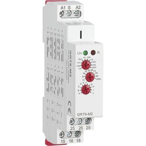 GRT8-M 16A Multifunction Time Relay with 10 Function Choices AC220V OR AC/DC12V-240V Relay