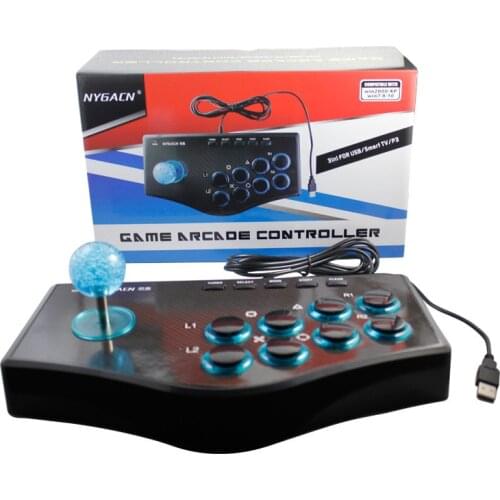 Retro Arcade Game Joystick USB Rocker Turbo Controller Gamepad for PS3 Console Android OTG Smartphone PC TV TV Box Projector