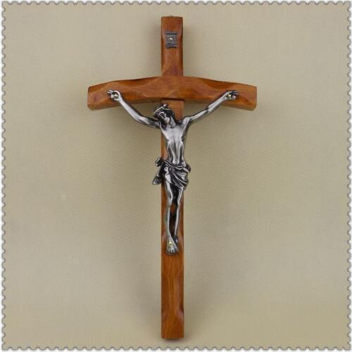 Catholic Christian Activities Cross Crucifix 30*16cm Relics Exquisite Teak Rood Jesus Cross Figure Jesu lamb of god figures