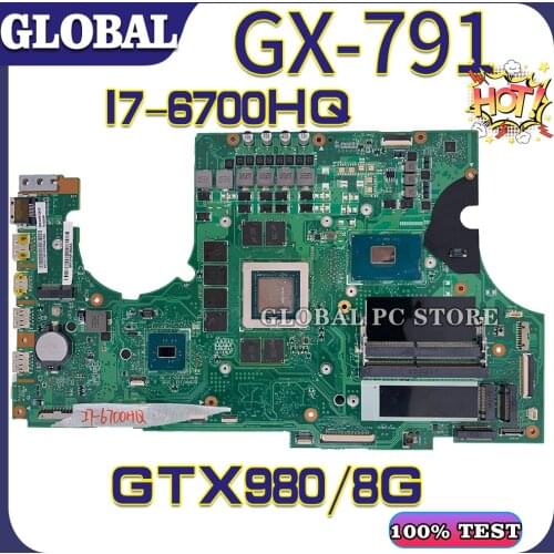 KEFU for ACER P7NCR laptop motherboard Predator 17 GX-791 G9-791 G9-792 GX-79 motherboard mainboard test OK I7-6700HQ GTX980M