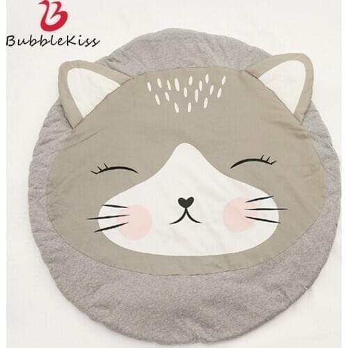 Bubble Kiss Cartoon Carpet Cotton Floor Mat Children Crawling Rug Cute Animal Pattern Carpets Home Game Pad Bedroom Area Rugs