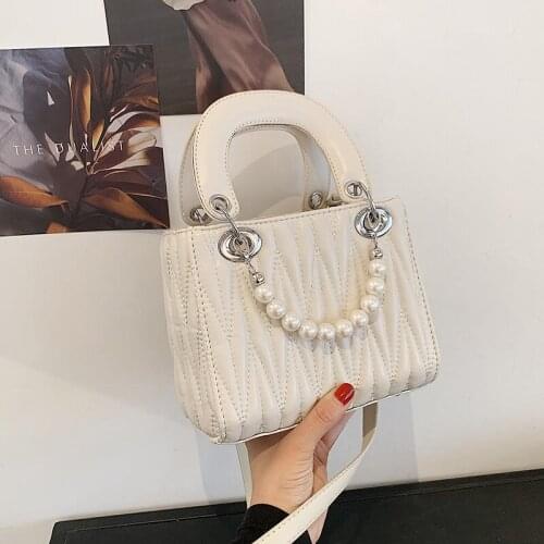 Fashion Clutch Bag Super Brand Square Bags for Women High Quality Shoulder Bag Pearl Purses and Handbags Designer Messenger Bag