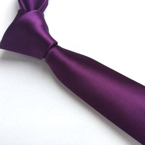 Grape Purple Color Mens Tie High Quality Jacquard Woven Necktie