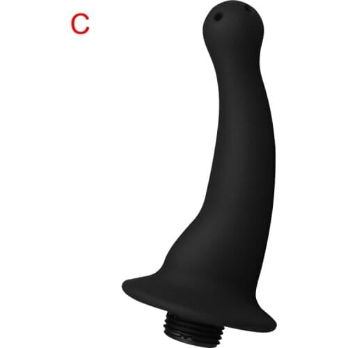 Soft Silicone Enemator Connectable Shower Head Enema Douche Cleaner for Male Female Unisex TK-ing