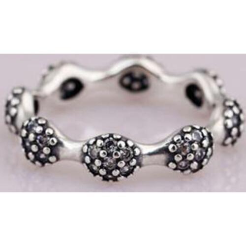 Real 100% 925 Sterling Silver Thorn ball Rings For Women Bohemian Midi Finger Jewelry Bague Femme