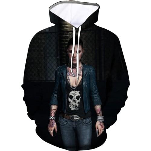 2021 New Arrival Steam Ubisoft ENT Game Watch Dogs Dedsec 3D Digital Printing Pullove Hoodie Sweater Costume Long Sleeve Unisex