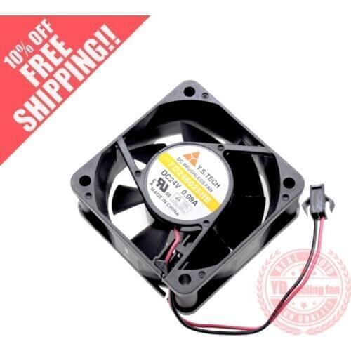 NEW Y.S.TECH FD246025HB 24V 0.09A 6025 6CM Frequency converter cooling fan