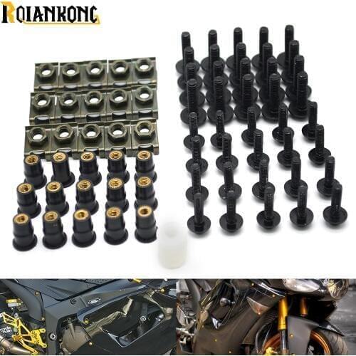 Motorcycle Fairing Bolts and Windscreen Bolt For Yamaha YZF R1 R3 R6 R15 R25 R125 Fazer 600 FZ6S FZ6N FJ-09 FJR 1300