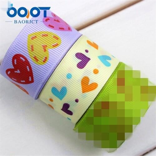 OOOT BAORJCT 174133,25mm geometry Printed grosgrain ribbon,DIY handmade,Wedding decoration materials, Valentines Day essential