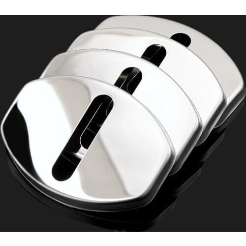 Excellent Stainless Steel Door Lock Buckle Protective Cover Auto Case for Volkswagen T-ROC T ROC 2017 2018 2019 Car Styling