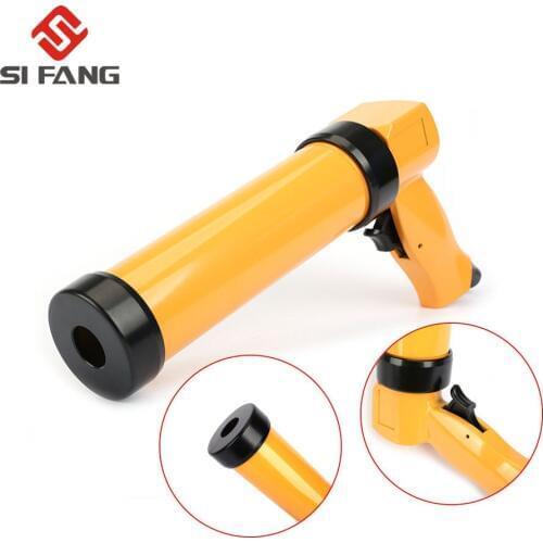 Pneumatic Sealant Gun 600ml Air Gun Valve Silicone Sausages Caulking Tool Caulk Nozzle Glass Rubber Grout Construction Tool HOT