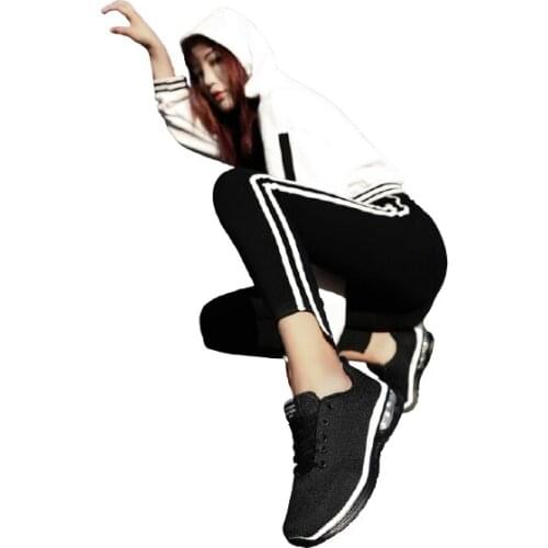 Large size flying woven sneakers Amazon casual shoes womens Korean running mens shoes couple air cushion shoes size 47