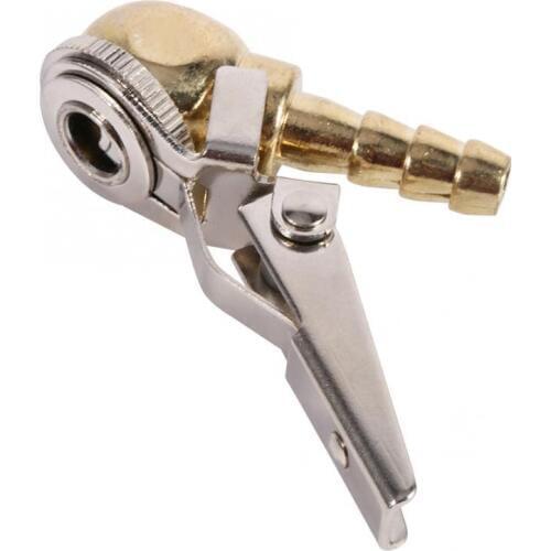 Hose Barb Clip-On Ball Foot Air Chuck Tire/Tyre Inflator Gauge Fitting Tool Tire Tyre Inflator Valve Connector Automobiles