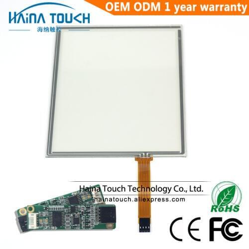 Win10 Compatible 10.4 inch laptop touch screen, 4 wire resistive USB touch screen panel overlay kit