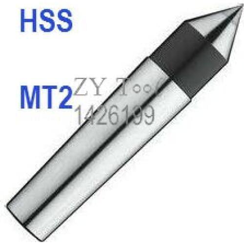 Lathes Tailstock Machine Tool MT2 Morse Taper HSS Solid Dead Center Drilling Lathe machine Support the Tailstock End