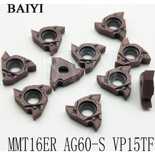 MMT16ER AG60-S VP15TF carbide inserts 10pcs CNC tools 16ER AG60 blade high cost performance for turning tools