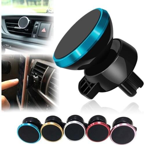 Universal Magnetic Car Phone Holder Car GPS Air Vent Mount Mobile Phone Bracket Mount Bracket Sticky Stand Holder For Smartphone