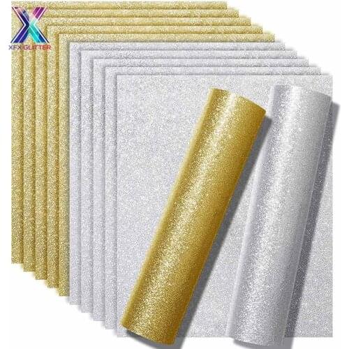 XINFANGXIU HTV 25x30.5cm Cricut Inyl Iron on Transfer for T-Shirt Hologram Vinyls Clothing Easy Cut and Weed Vinyl Film Washable