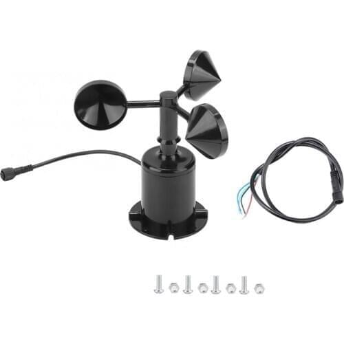 0-70M/S Wind Speed Sensor Environment Signal Output Pulse Type Three Cups Wind Speed Sensor Anemometer DC5-30V
