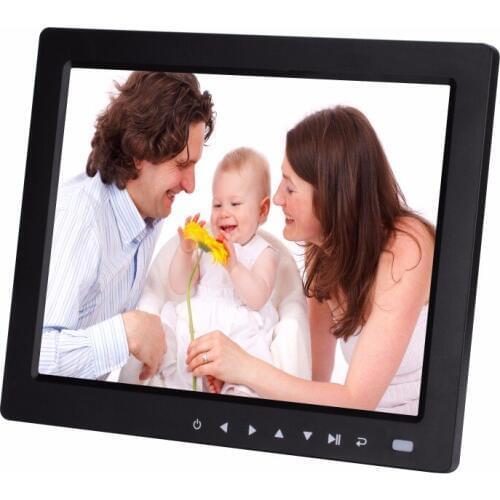 10.4 inch support SD and USB drive loop playback picture and video touch buttons infront digital photo frame advertising machine