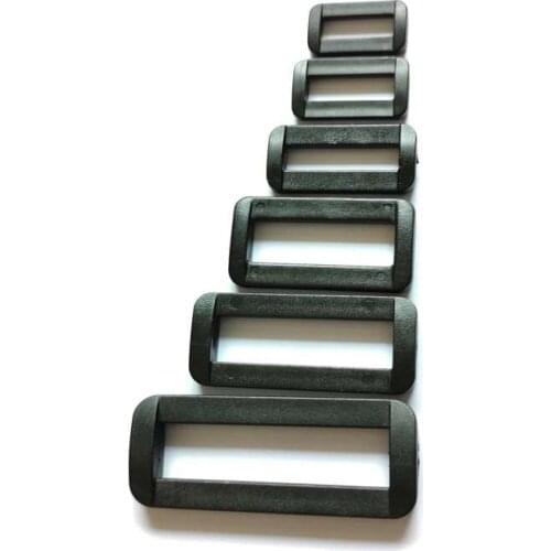 10pcs Nylon Buckle 32mm/38mm/50mm Plastic Loops Looploc Rectangle Rings Adjustable Buckles For Backpacks Straps
