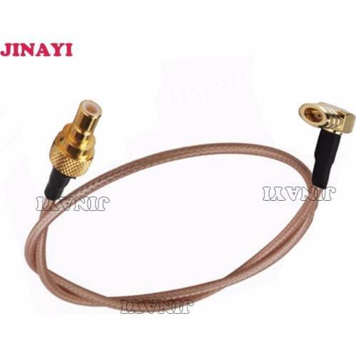 10pcs SMB Plug Male to SMB Female Right Angle RG316 Pigtail Cable 15cm 6 inch