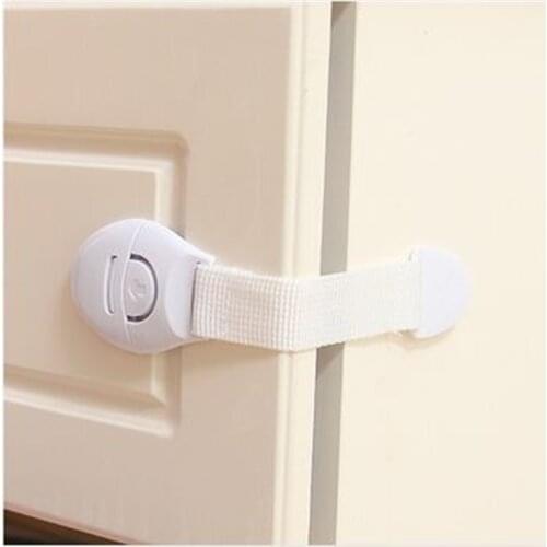8pcs/lot Lengthened Bendy Security Fridge Cabinet Door Locks Drawer Toilet Plastic Lock For Child Kids Baby Safety Care
