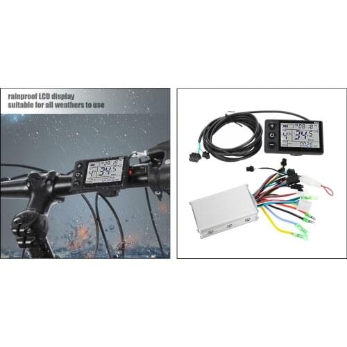 Brushless Speed Controller Waterproof LCD Panel Speedometer Scooter E-bike