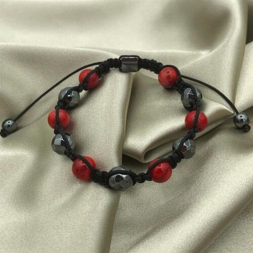 Red Coralline Natural Gemstone Bracelet