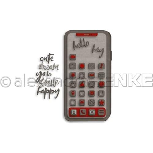 CH 2021 New Arrival Cell phone Metal Cutting Dies Stencil for DIY Scrapbooking/photo Album Decorative Embossing DIY Paper Card