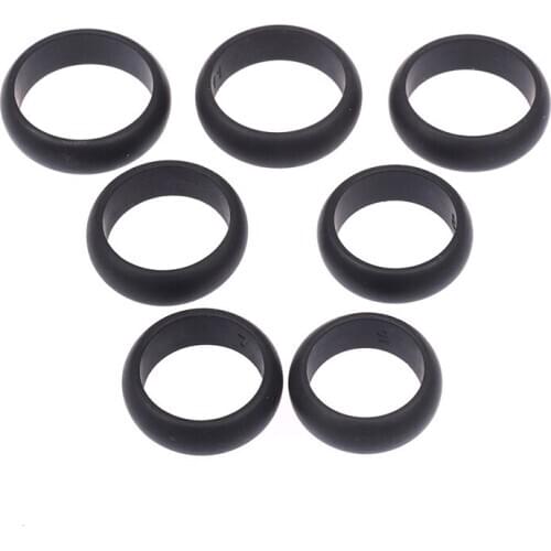 Black Affordable Ring Jewelry lovers Trendy Women Men Silicone Rubber Rings For Engagement Wedding Outdoor Climbing Ring