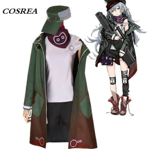COSREA Hot Game Girls Frontline Cosplay Costume Ump 45 G 11 HK 416 Jacket Coat With Hat Scarf Costumes Halloween Party For Woman