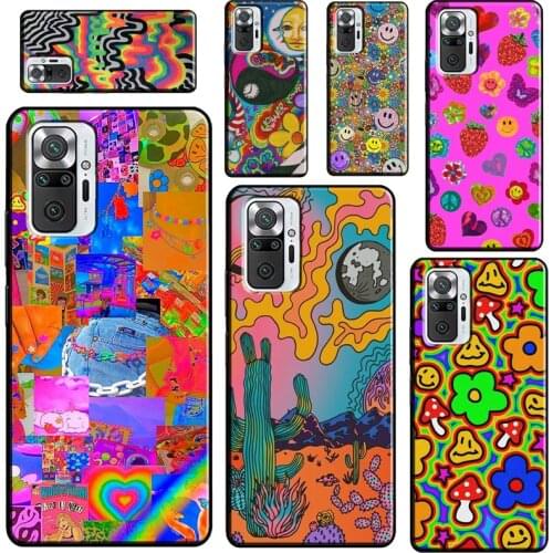 Indie Kids Aesthetic Hippie Art For Xiaomi Redmi Note 10 Pro Note 9 Pro 8T 9S Note 8 Pro Phone Case For Redmi 9 9C 9T 9A