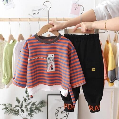 Kids Tracksuit Children Clothing Sets Baby Boys Girls Fashion Sports Suits Hoodies Sweatshirts+pants Brand Jacket Boy Clothes