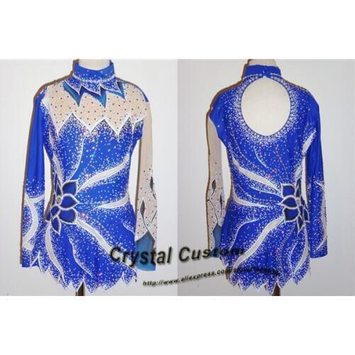 Custom Ice Figure Skating Dress For Kids Fashion New Brand Competition Figure Skating Dresses Crystal DR3649