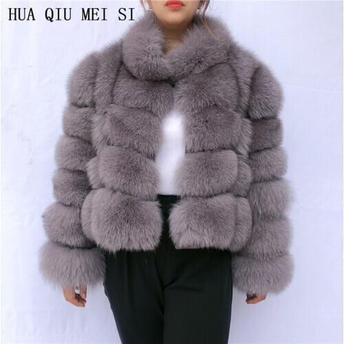 Женские куртки с мехом HUA QIU MEI SI China At AliExpress