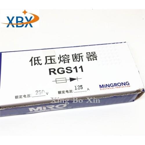 Ceramic fuse (aR) RGS11 10A 16A 20A 25A 30A 32A 35A 40A 50A 63A 75A 80A 100A 125A 150A 160A 250V