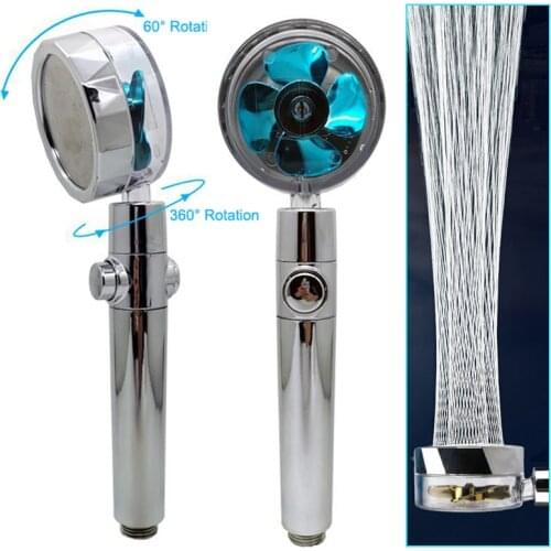 Newest 360 Degree Rotating Shower Head High Pressure Water Saving Pressurized Massage Shower Head Bathroom Accessories