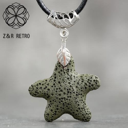 Volcanic Stone Lovely Colorful Star Necklace & Pendants Neck Decoration Chokers Suspension Accessories Womens Statement Jewelry