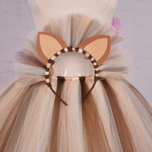 Baby Girls Lion Tulle Headband Kids Halloween Lion Hair Accessory Baby Photo Lion Props Baby Birthday Cute Animal Hairband