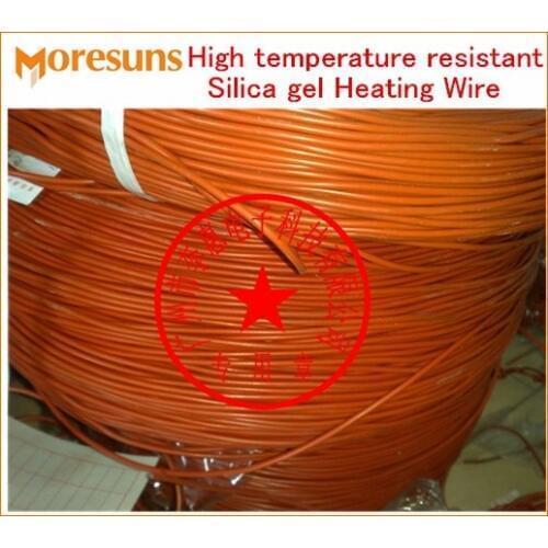 Fast Free Ship 50m/roll High Temperature Resistant Silicone Heating Wire/Electric Blanket Cable Electric Heater Wire