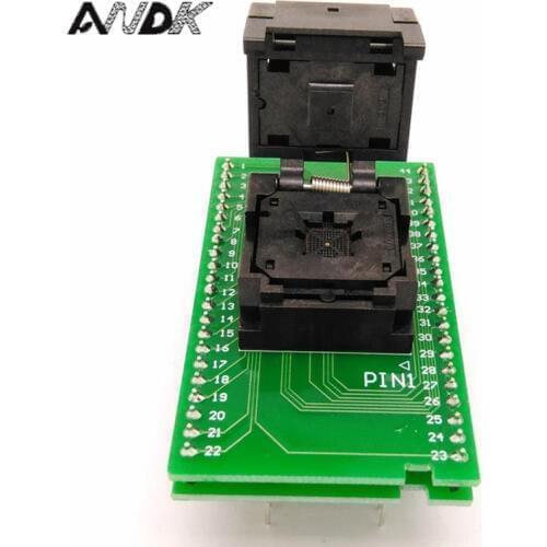 QFN 44 MLF44 WLCSP44 to DIP44 Programming Socket IC550-0444-010-G Pitch 0.5mm IC Size 7X7mm SMT Test Socket