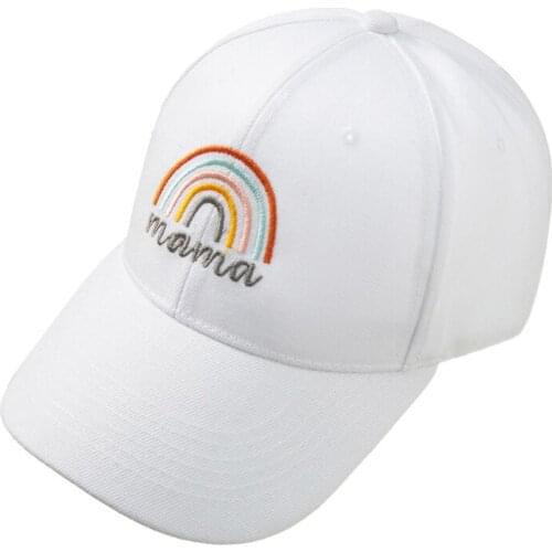 Boys Girls Adjustable Baseball Cap Rainbow Children School Caps Adults Kids Caps Sport Parent-child Mom Baby Hat