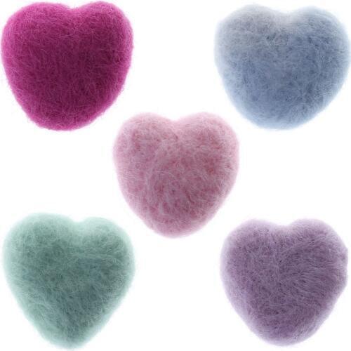 Woolen Heart Newborn Heart Shape Stuffed Baby Photography Props Photo Shot DIY Headdress Hat Clothing Decoration Crafts
