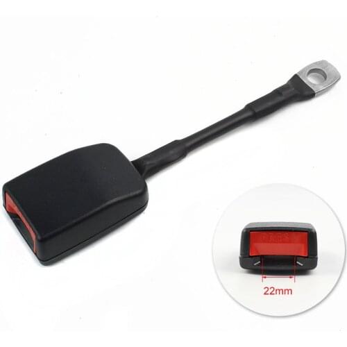 Tongue Width 21.5mm Universal Car Safety Black 225mm Length Seat Belt Buckle (FED013)