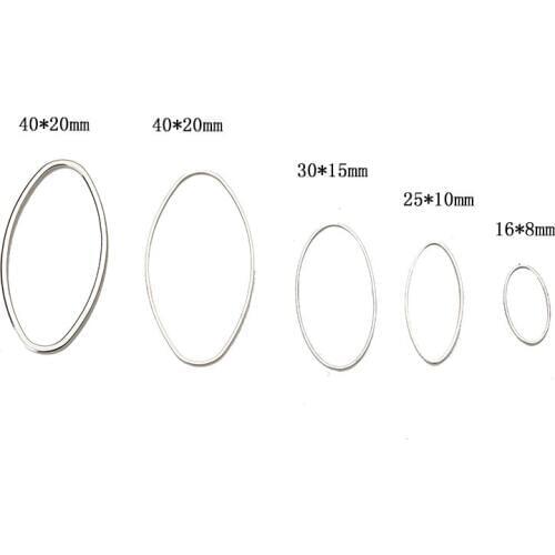 10pcs/lot 20/25/30/40mm Jump Rings Connectors Metal Jump Rings & Split Rings Diy Jewelry Making Components