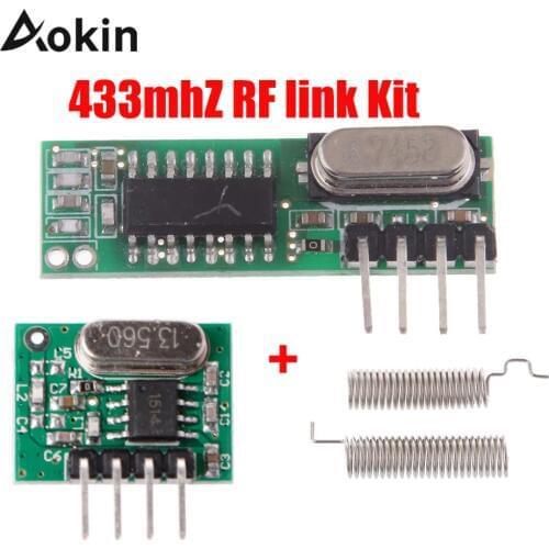 433 Mhz Superheterodyne RF Receiver and Transmitter Module 433Mhz Remote controls For Arduino uno Wireless module Diy Kits