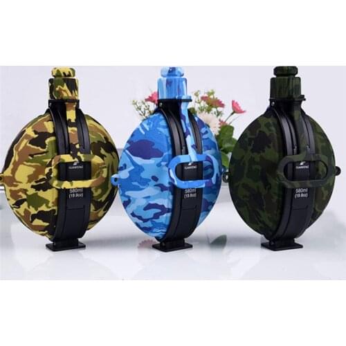 Outdoor Military Water Bottle Large Capacity Folding Water Kettle Hiking Camping Leak Proof Tour Water Bottle Outdoor Tool