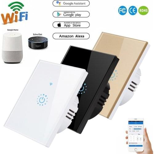 Smart Wifi Light Switch for Google Home Alexa Voice Control Tuya WiFi Remote Control LED Light Switches Lampada Inteligente