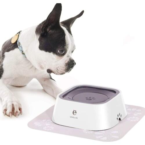 UPSKY 1.5L No-Spill Pet Dog Bowl Slow Water Feeder Non-Wetting Mouth Cat Bowl Vehicle Use No-Slip Pet Water Dispenser Water Bowl